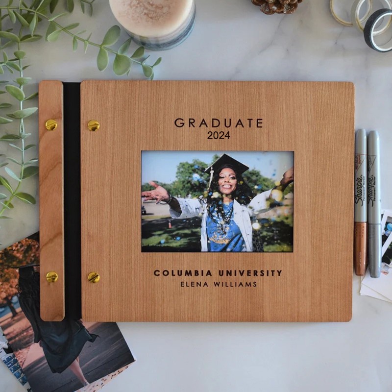 2024 Graduation Party Guest Book Graduate Photo Guest Book Album Personalized Graduation Gift