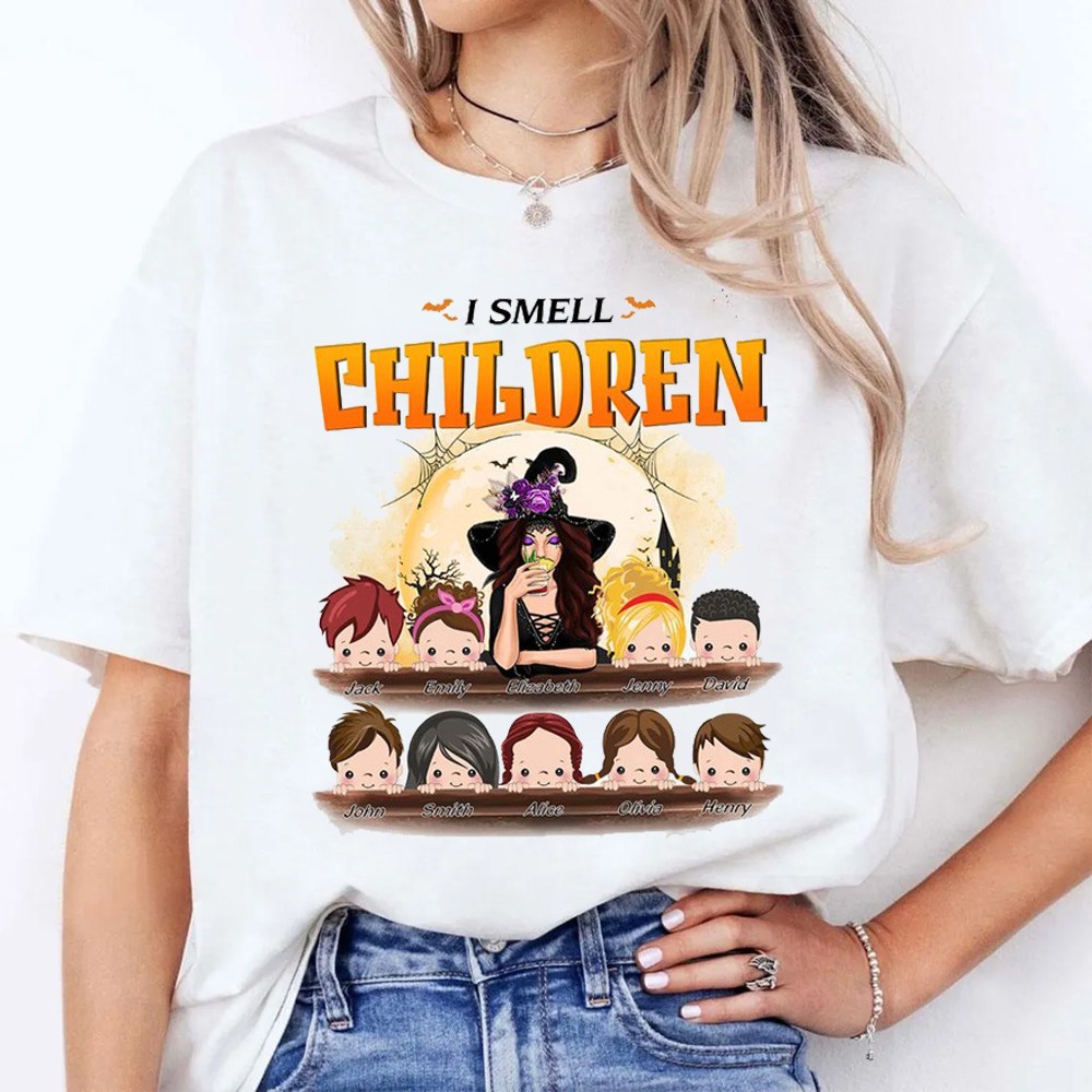 Custom I Smell Chidren Grandma Halloween Shirt Sweatshirt Hoodie Gift for Halloween