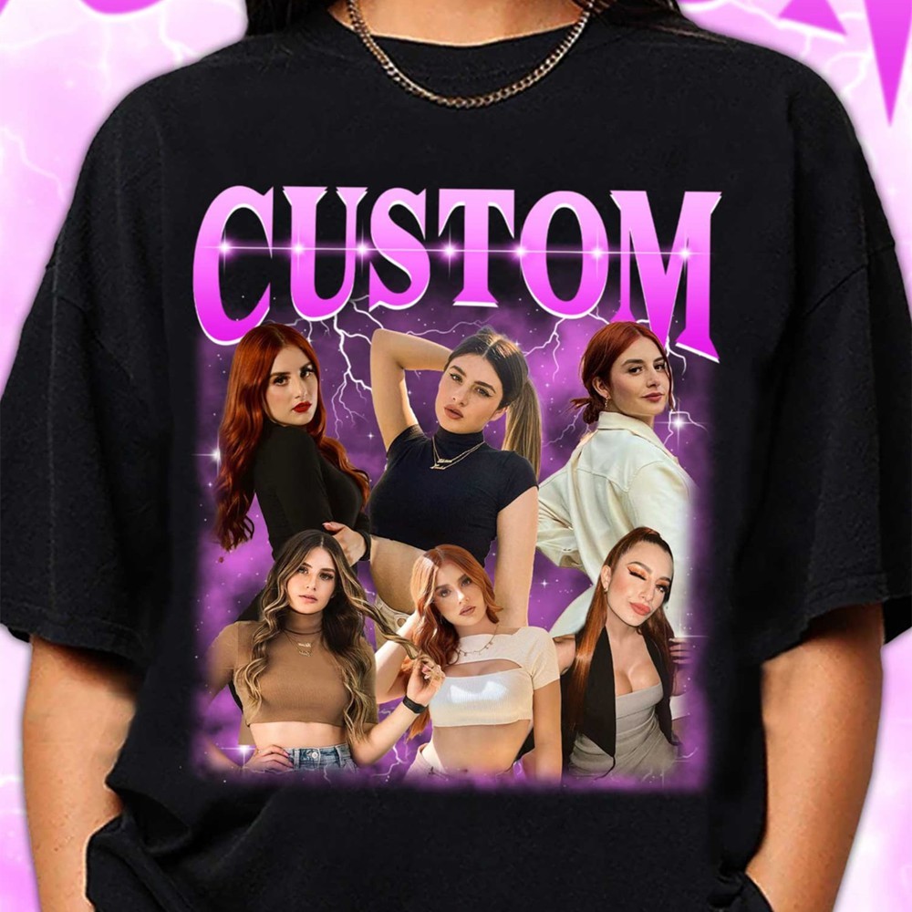 Custom Photo Vintage Shirt Personalized Bootleg T-shirt Hoodie Sweatshirt