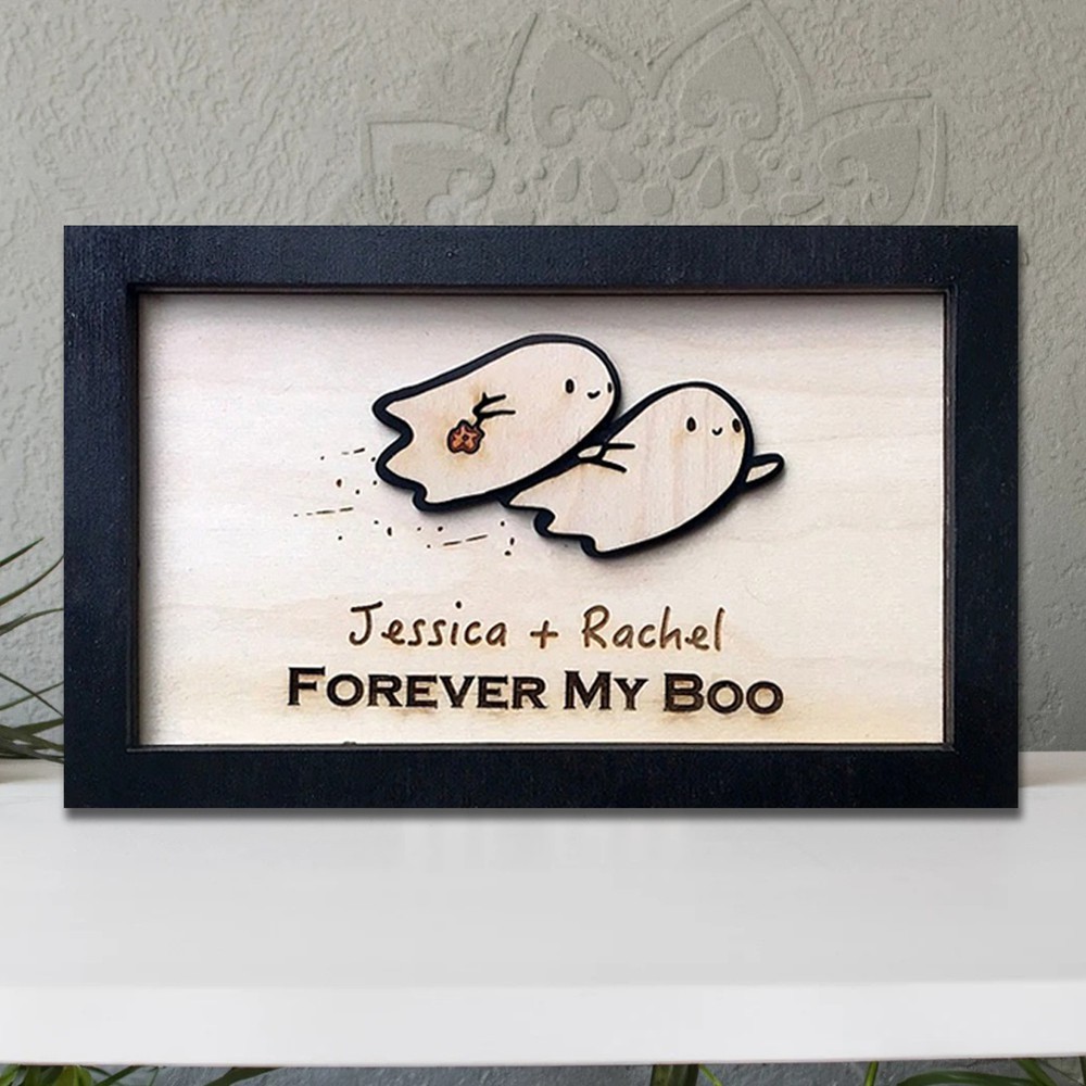 Forever My Boo Sign Sweet Funny Halloween Decor for Couples