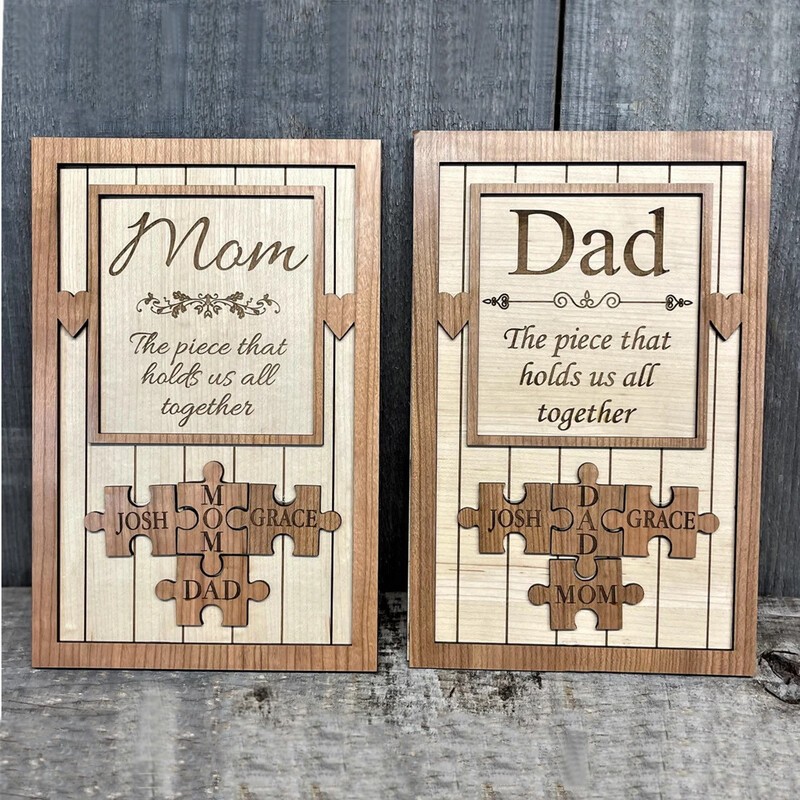 Personalized Mom Puzzle Piece Sign Mom You Are The Piece That Holds Us Together Puzzle Sign