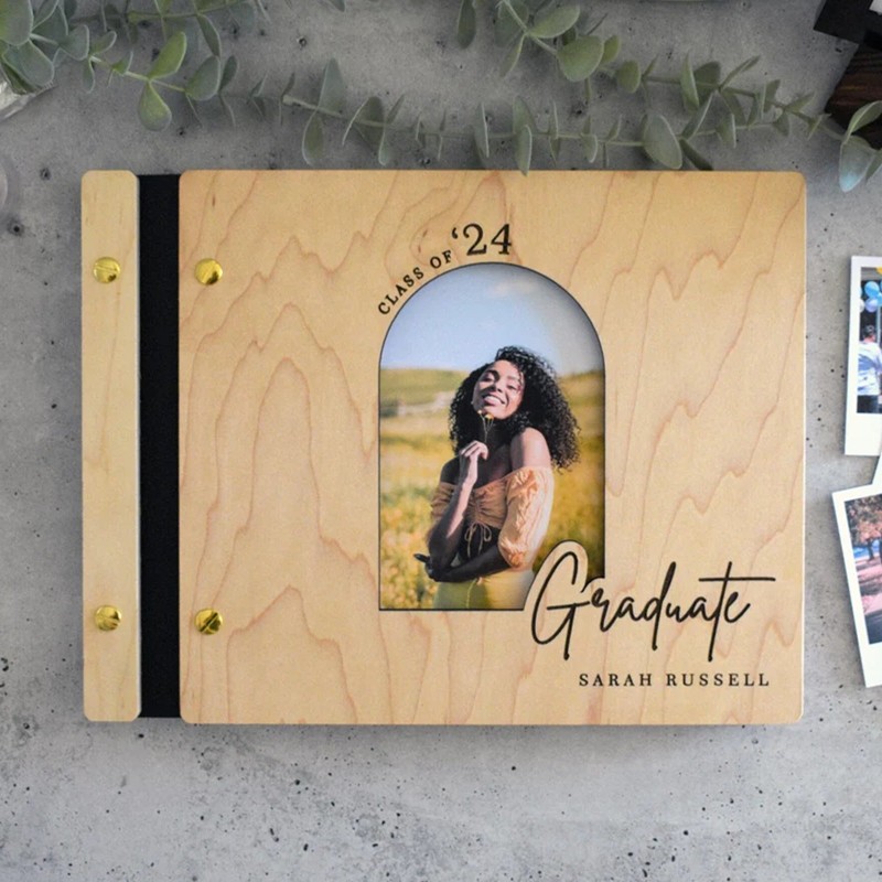 2024 Graduation Party Guest Book Graduate Photo Guest Book Album Personalized Graduation Gift