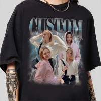 Custom Photo Vintage Shirt Personalized Bootleg T-shirt Hoodie Sweatshirt