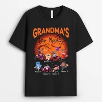 Personalized Grandma's Little Monsters Halloween Shirt Sweatshirt Hoodie Gift for Halloween