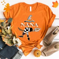 Custom Halloween NANA Witch Shirt Sweatshirt Hoodie With Name On Sleeve Gift for Halloween