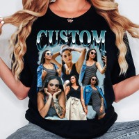 Custom Photo Vintage Shirt Personalized Bootleg T-shirt Hoodie Sweatshirt