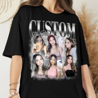 Custom Photo Vintage Shirt Personalized Bootleg T-shirt Hoodie Sweatshirt