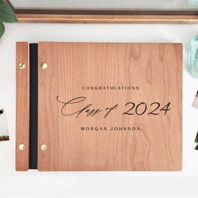 2024 Graduation Party Guest Book Graduate Photo Guest Book Album Personalized Graduation Gift