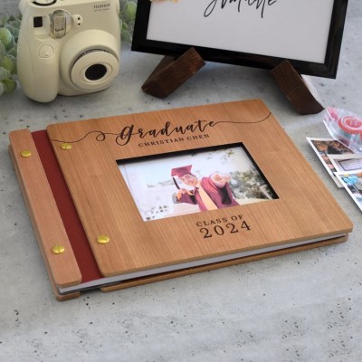 2024 Graduation Party Guest Book Graduate Photo Guest Book Album Personalized Graduation Gift