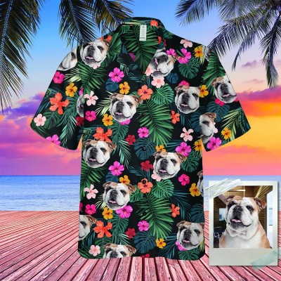 Personalized Hawaiian Shirt with Face Summer Vacation Gifts