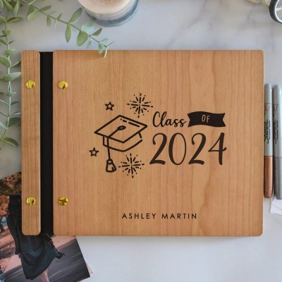 2024 Graduation Party Guest Book Graduate Photo Guest Book Album Personalized Graduation Gift